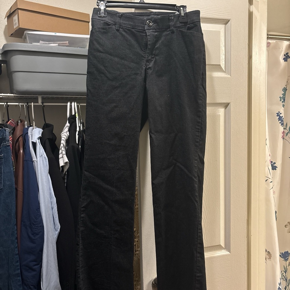 Lee Women's Dark Gray Straight Leg Jeans